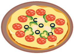 pizzaのイラスト