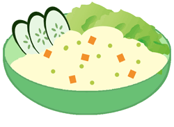 ポテトサラダのイラスト