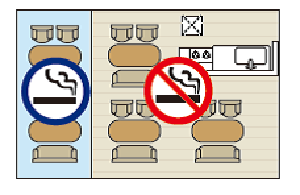 飲食店　喫煙目的室の図