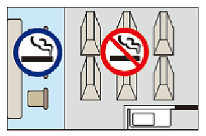 たばこ販売店　喫煙目的室の図