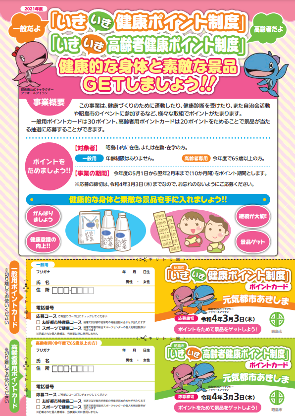 Akishima City The Iki-iki Health Points Program
